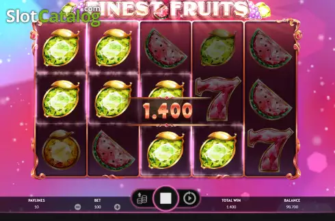 Win Screen 4. Finest Fruits slot