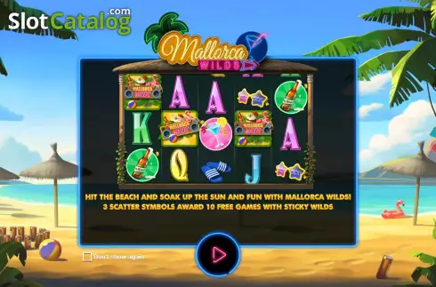 Bildschirm2. Mallorca Wilds slot