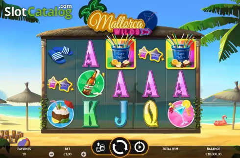 Game Screen. Mallorca Wilds slot