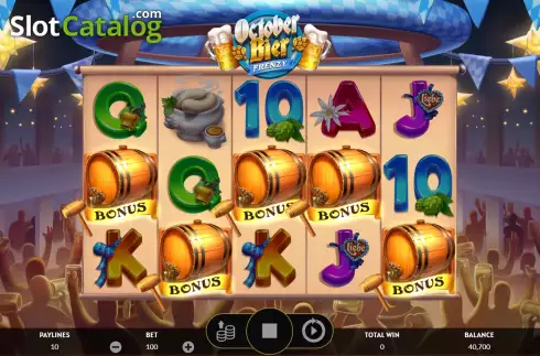 Free Spins Win Screen. October Bier Frenzy slot