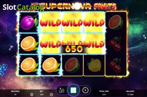 Bildschirm5. 7 Supernova Fruits slot