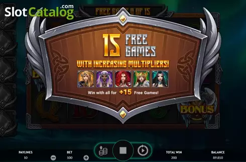 Free Spins Win Screen 2. Valkyries - The Nibelung Legends slot