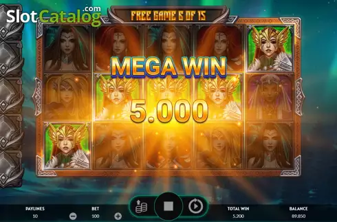 Free Spins Win Screen 3. Valkyries - The Nibelung Legends slot