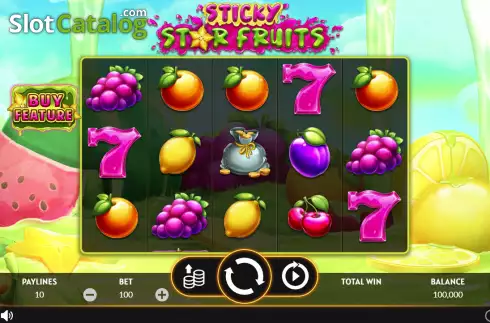 Bildschirm2. Sticky Star Fruits slot