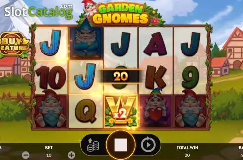 Win screen. Garden Gnomes slot