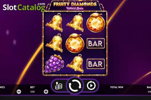 Bildschirm2. Fruity Diamonds slot