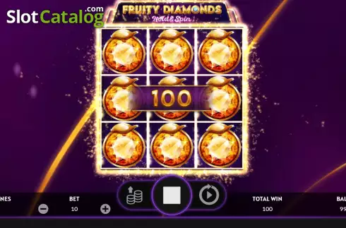 Bildschirm3. Fruity Diamonds slot