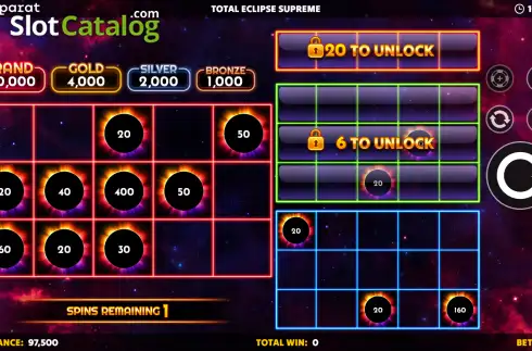 画面3. Total Eclipse Supreme カジノスロット