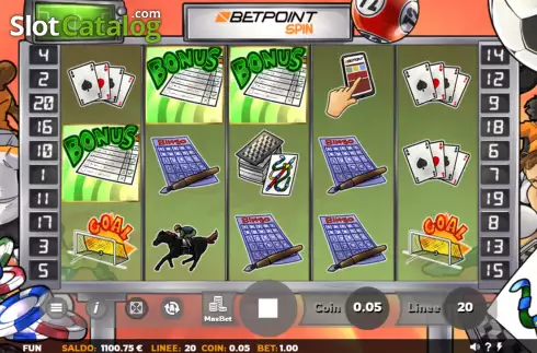 Bonus Game screen. Betpoint Spin slot