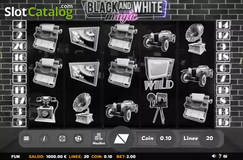Schermo2. Black and White Magic slot