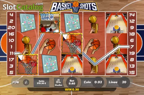Win screen 2. Basket Shots slot