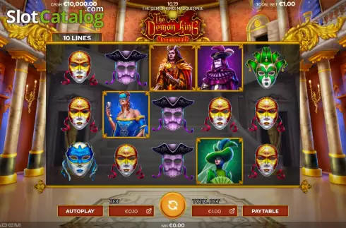 Game screen. The Demon King’s: Masquerade slot