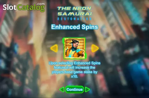 Captura de tela2. The Neon Samurai Restoration slot