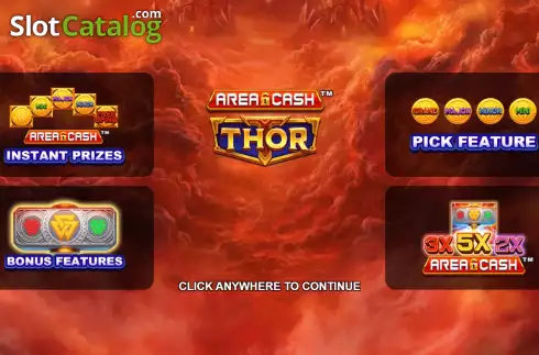 Bildschirm2. Area Cash Thor slot