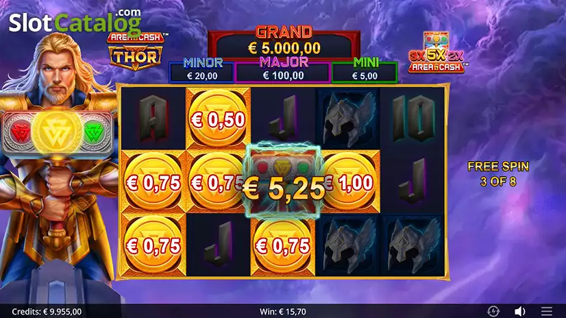 Area Cash Thor Slot Free Spins
