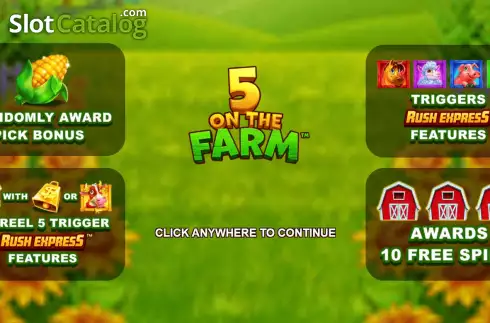 Start Screen. 5 on the Farm slot
