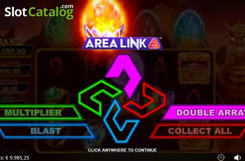 Hold and Win Bonus Gameplay Screen 2. Area Link Dragon slot