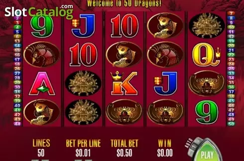 画面3. 50 Dragons カジノスロット
