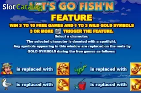 Schermo5. Let's Go Fish'n slot