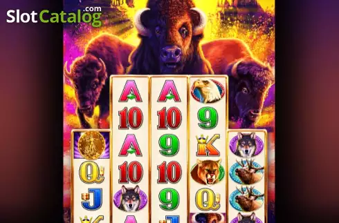 Game screen. Buffalo Chief (Aristocrat) slot