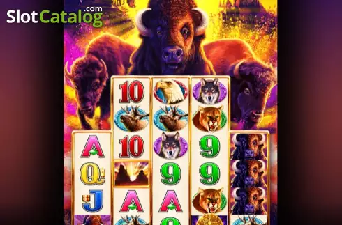 Win screen. Buffalo Chief (Aristocrat) slot