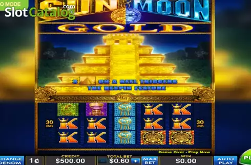 Game screen. Sun & Moon Gold slot