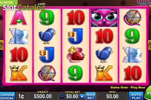 Game screen. Miss Kitty Gold slot