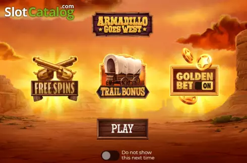 Game screen. Armadillo Goes West slot