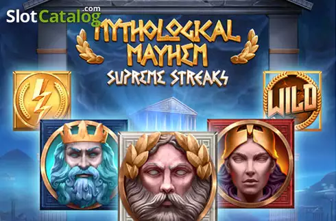 Mythological Mayhem Supreme Streaks Logotipo