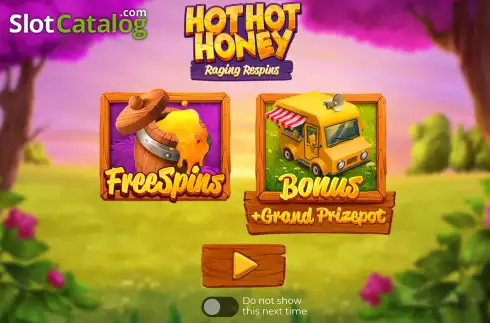 Start Screen. Hot Hot Honey slot