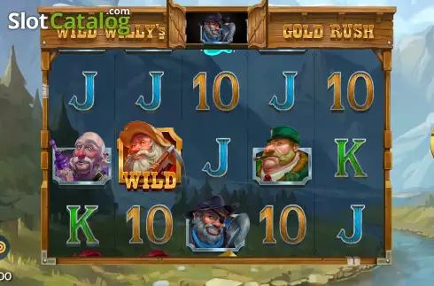 Game Screen. Wild Willy’s Gold Rush slot