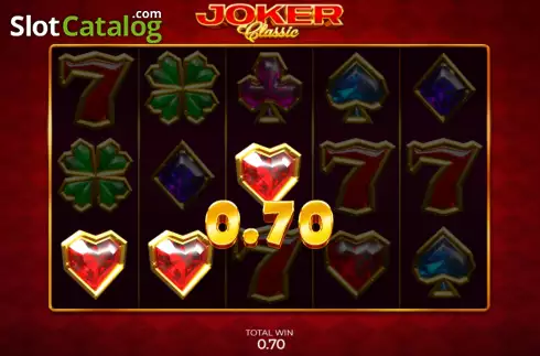 Win screen. Joker Classic slot