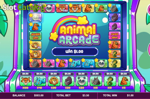 Win screen 3. Animal Arcade slot
