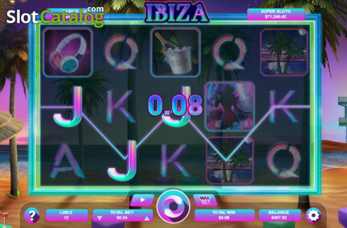 Win screen 1. Ibiza slot