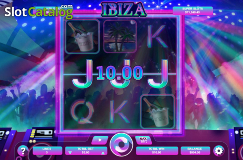 Win screen 4. Ibiza slot