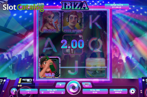 Win screen 5. Ibiza slot