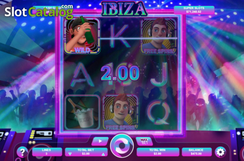 Win screen 6. Ibiza slot