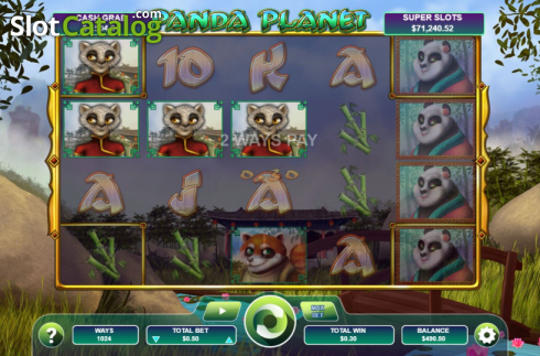 Win screen 2. Panda Planet slot