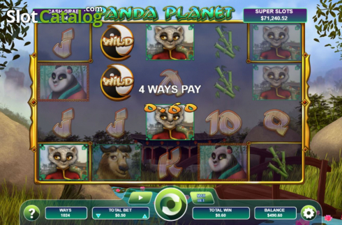 Win screen 3. Panda Planet slot