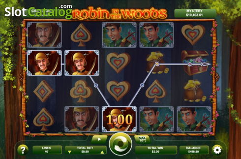 Win screen 1. Robin in the Woods (Arrows Edge) slot