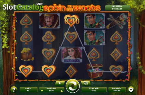 Win screen 3. Robin in the Woods (Arrows Edge) slot