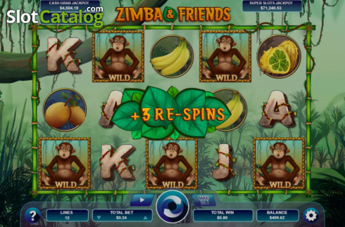 Win screen 3. Zimba and Friends slot