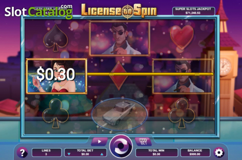 Bildschirm3. License to Spin slot