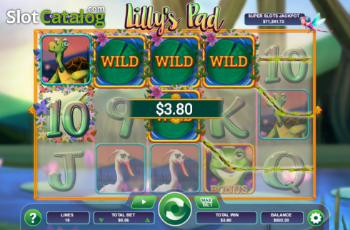 Win screen 2. Lilly's Pad slot