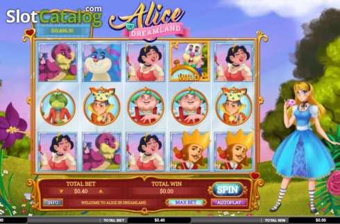 Reel screen. Alice in Dreamland slot
