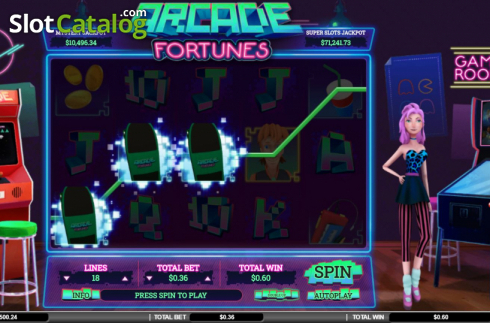 Bildschirm3. Arcade Fortunes slot