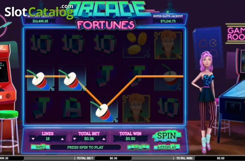 Bildschirm5. Arcade Fortunes slot