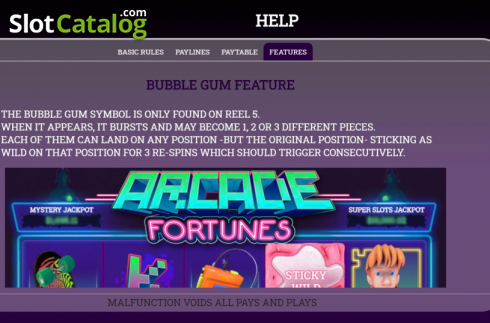 Bildschirm8. Arcade Fortunes slot