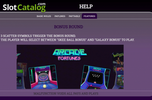Bildschirm9. Arcade Fortunes slot