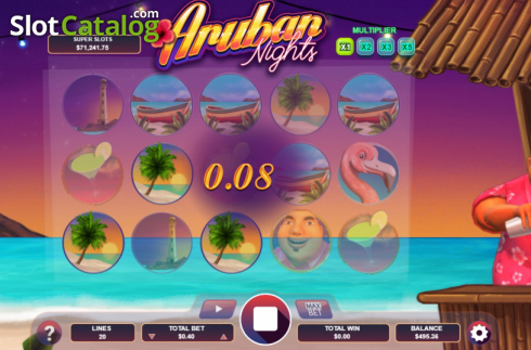 Win screen 3. Aruban Nights slot